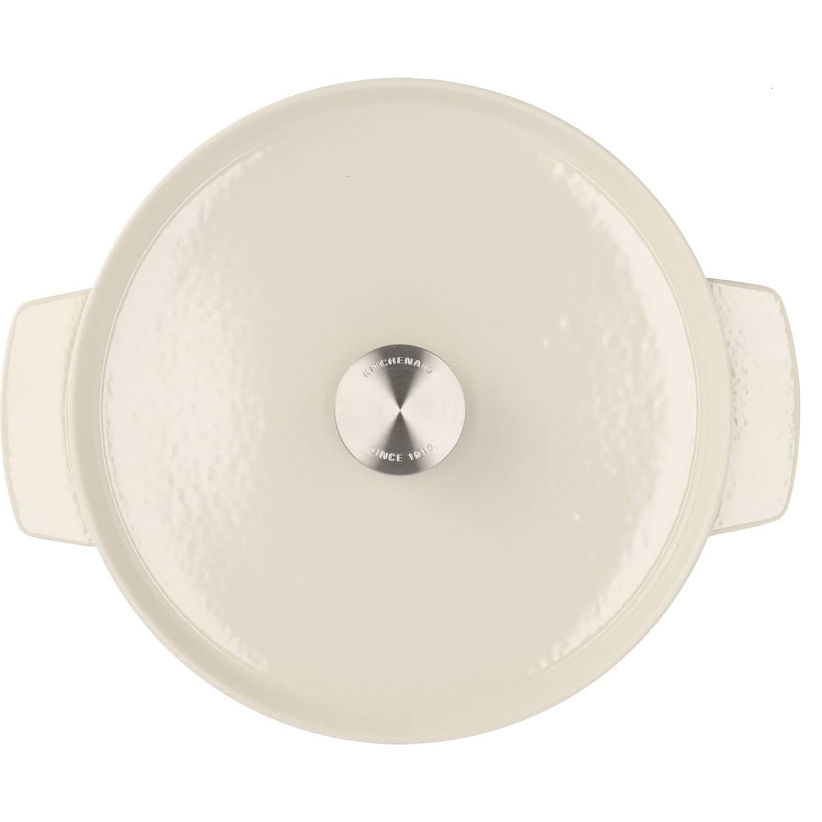 Støpejernsgryte 26 cm/5,2 liter, almond cream