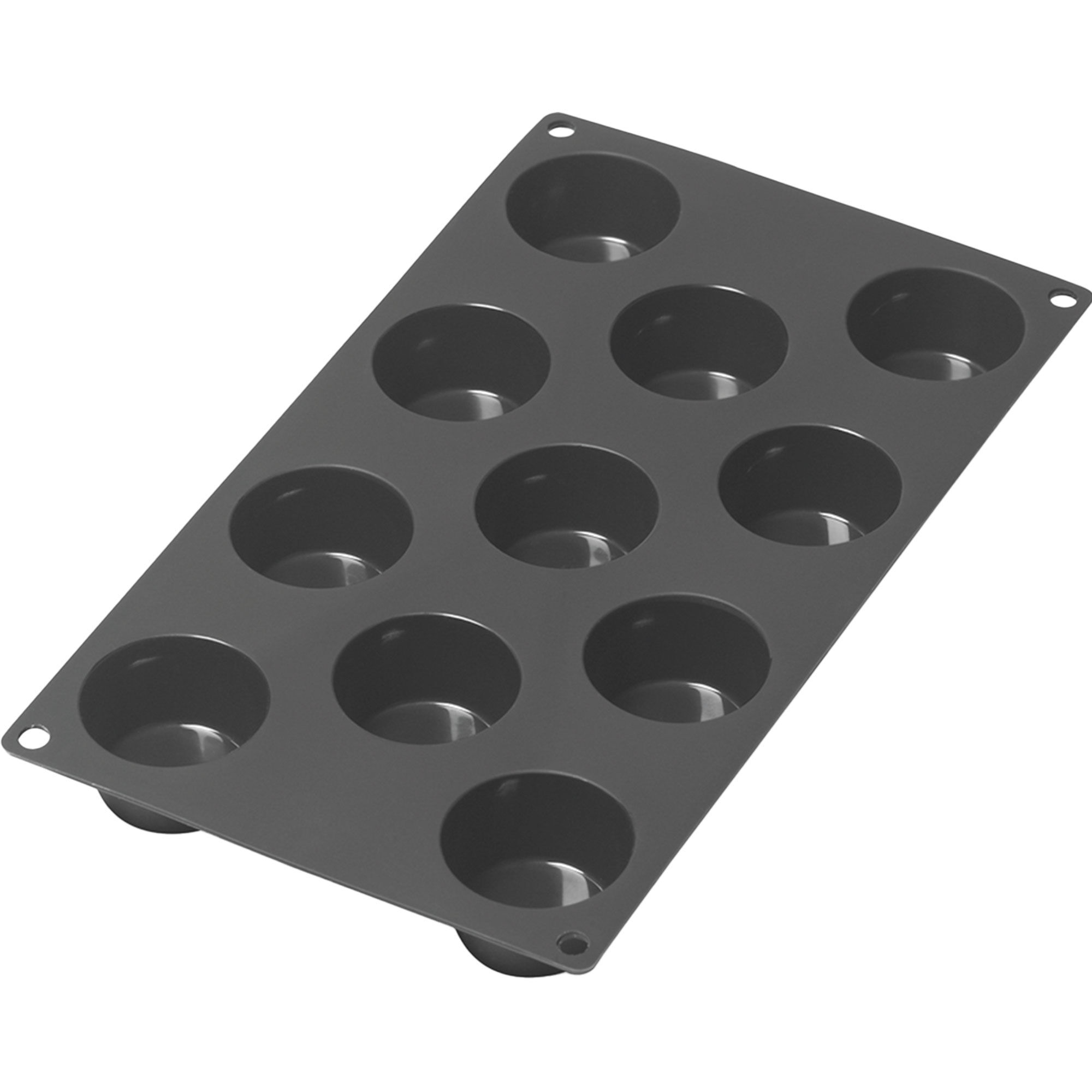 Mini-muffins silikonform 11 hull, svart
