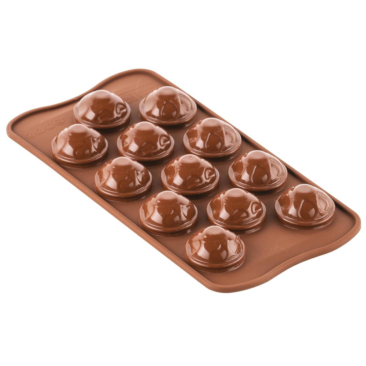 Silikoneform Chokolade Kranie, Ø 3cm.