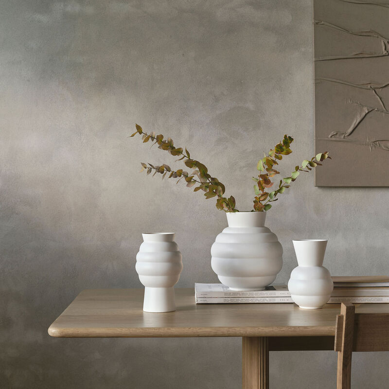 Knabstrup Maljakko Tortus Archie 23,5 cm, valkoinen