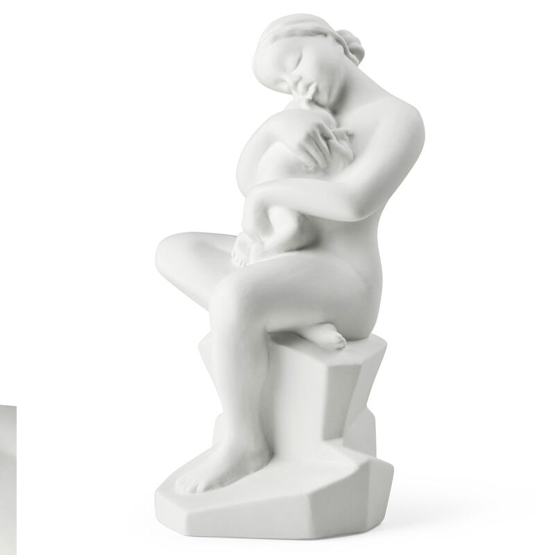 Beginnings prydnad, vit