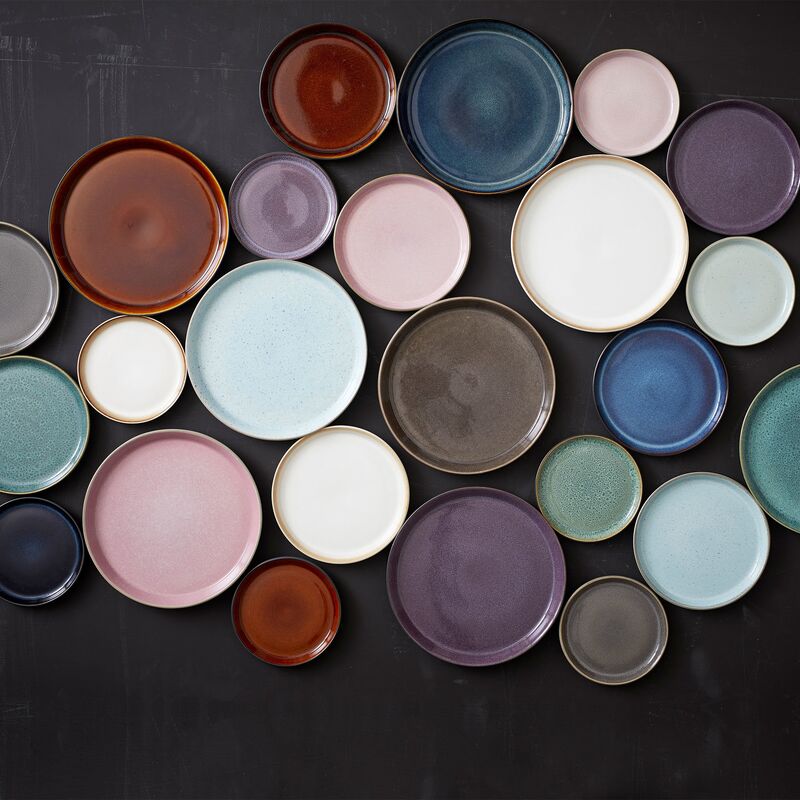 Gastro tallerken 17 cm, mørkeblå/svart