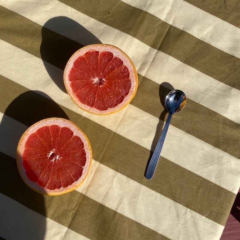 Simona bordsduk 180x145 cm, grön/gul