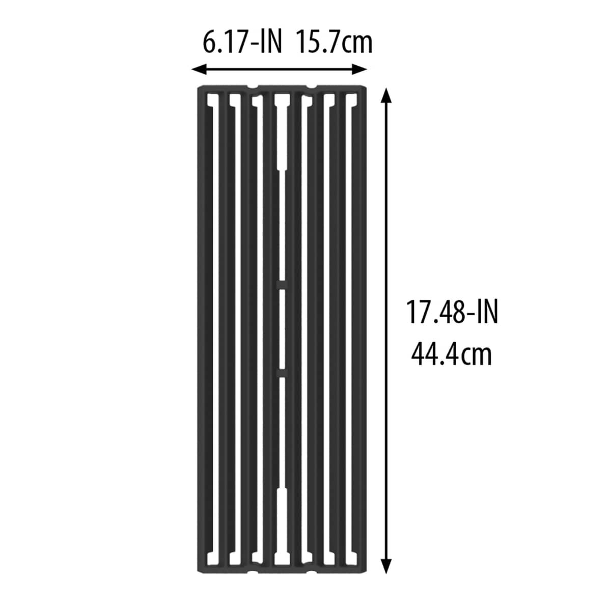 Baron/Crown grillrist i støpejern 44x16 cm