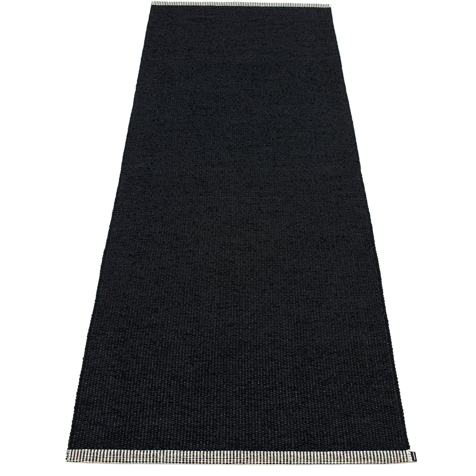Gulvtæppe Mono, 85 x 260 cm., black