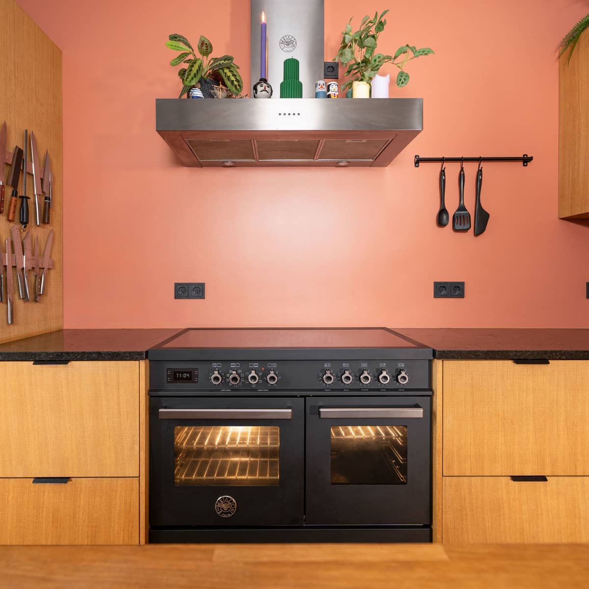 PRO105I2ECAT Professional induksjonskomfyr med dobbelovn 100 cm, Svart