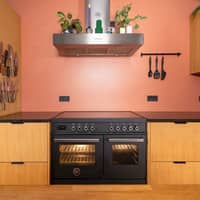PRO105I2ECAT Professional induktionsspis med dubbelugn, 100 cm, svart 