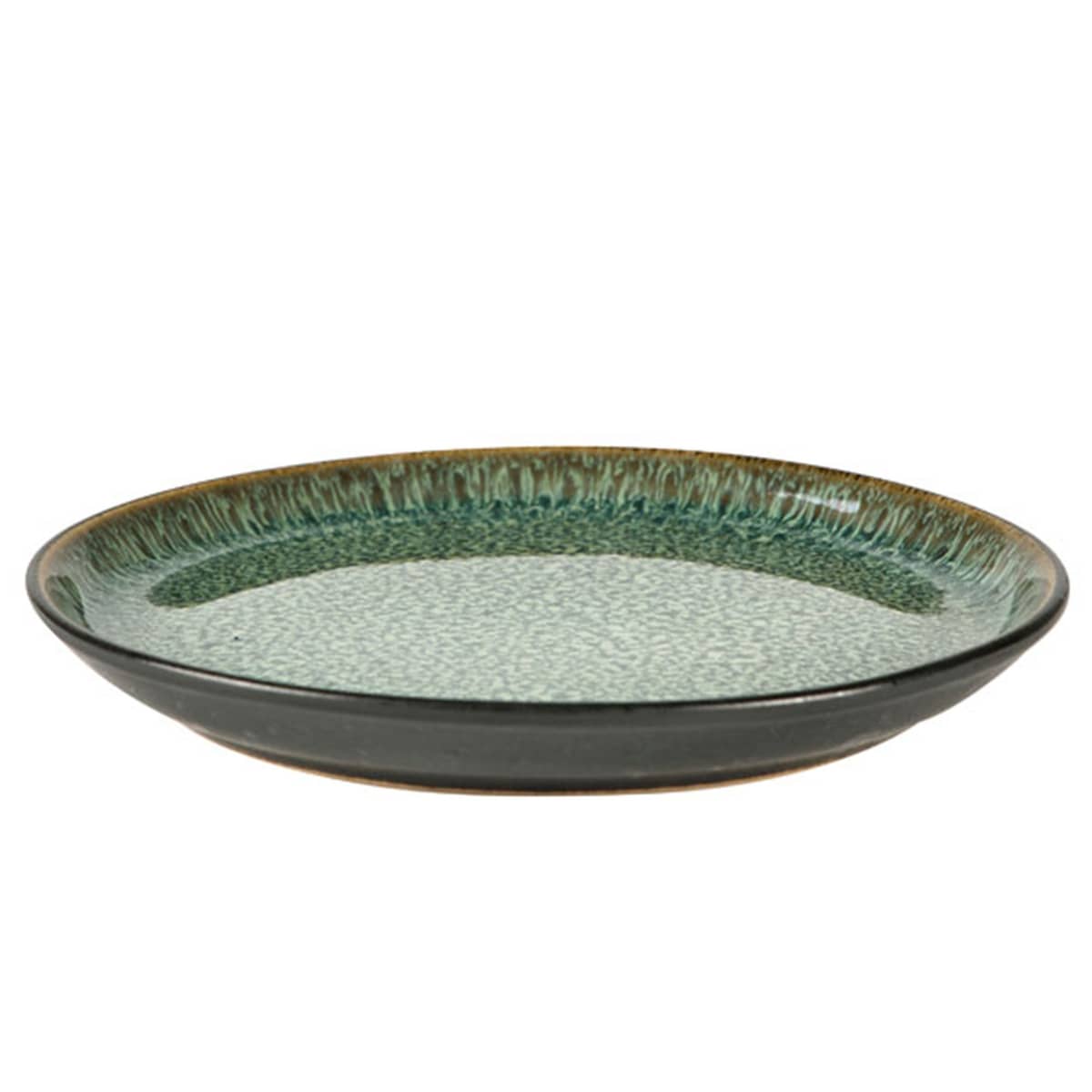 Gastro Tallerken Ø17 cm, blank grøn/sort