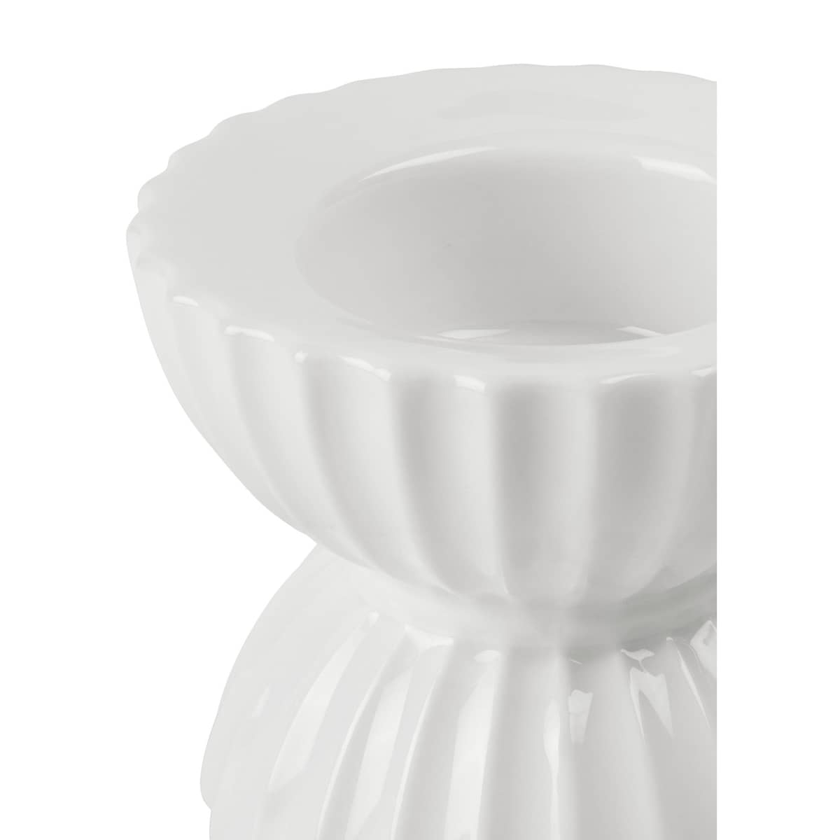 Tura värmeljusstake, 8 cm, vit