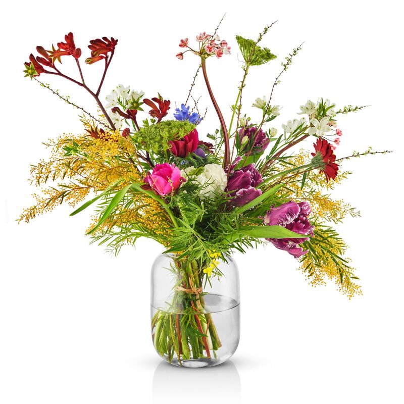 Acorn vas, 16,5 cm, clear