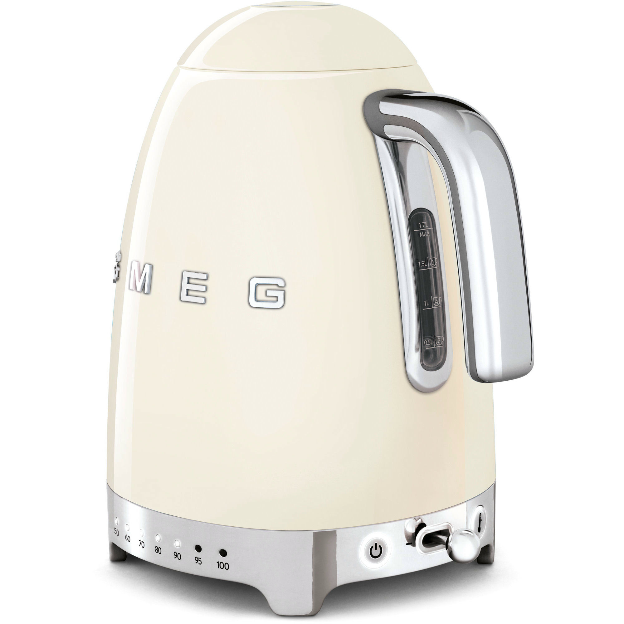 Alternativ bild 1 för Smeg Vattenkokare 1,7 l med Variable Temperatur Creme