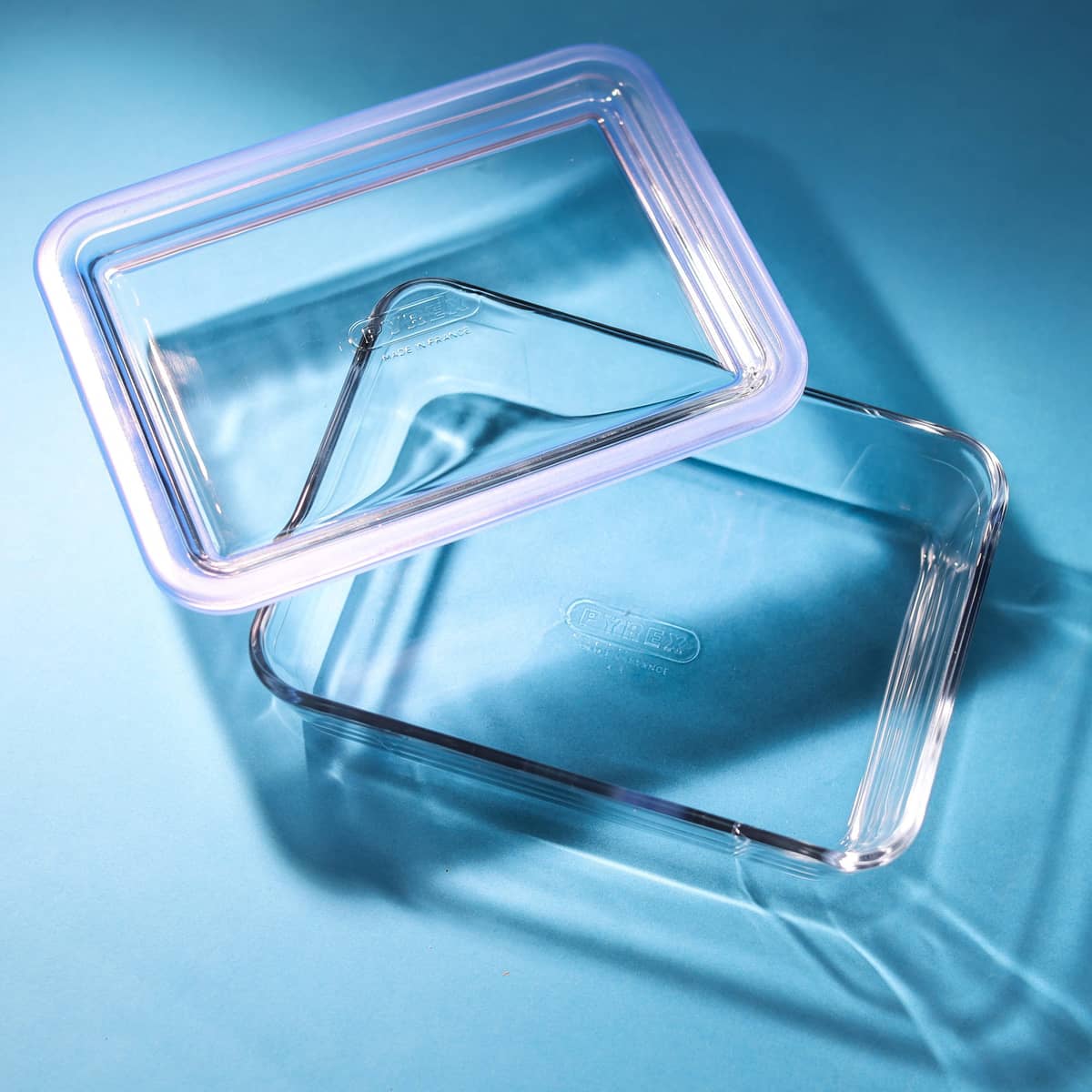 Pure Glass ovnfast fad med glaslåg, rektangulært, 0,8 liter