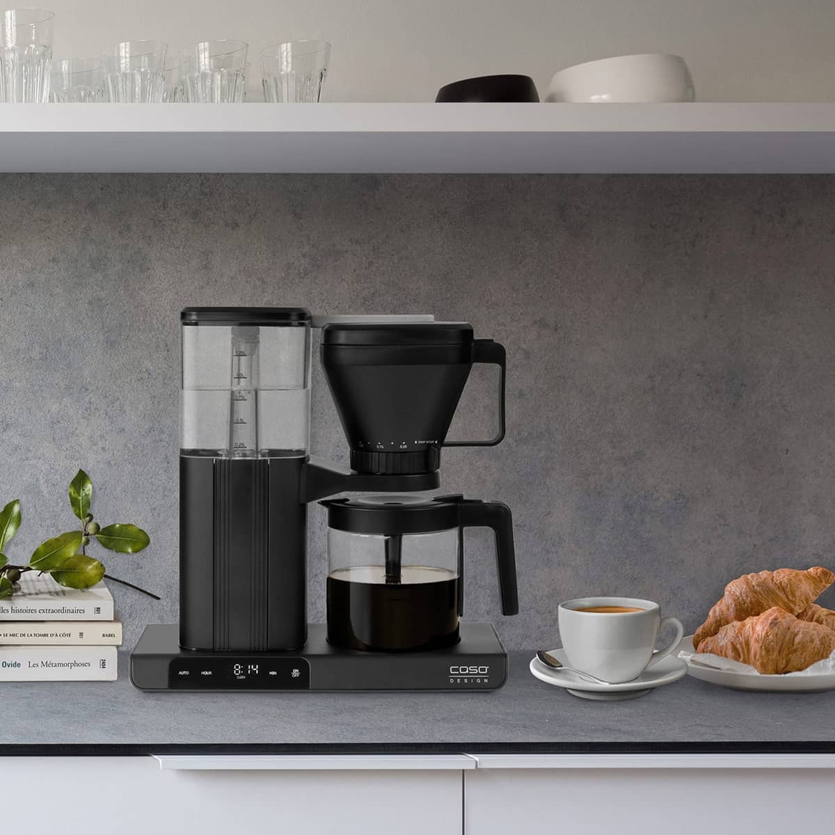 Aroma Sense kaffemaskin 1,25 liter, svart