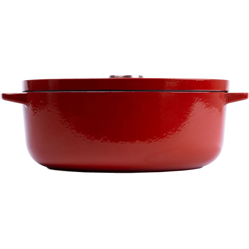 Støbejernsgryde oval 30 cm, 5,6 liter, empire red