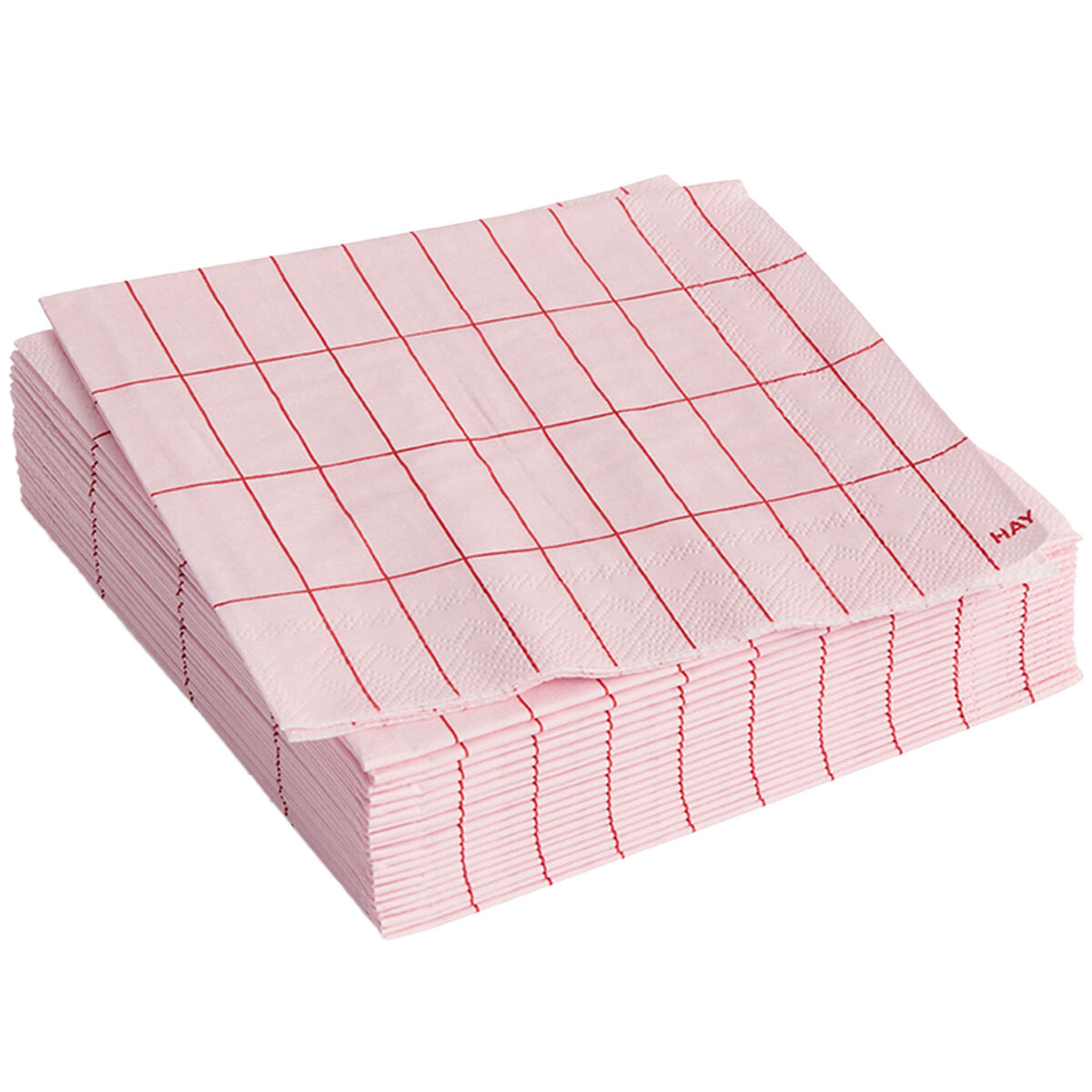 HAY Pattern cocktailservetter 20-pack, pink/red grid
