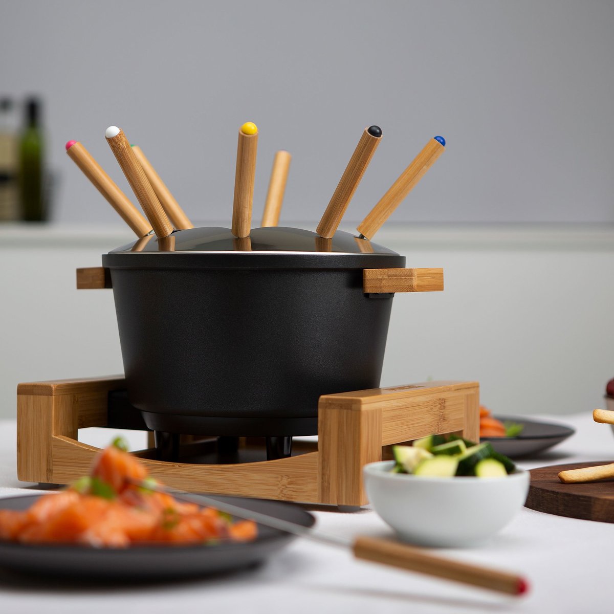 Pure fondueset, svart