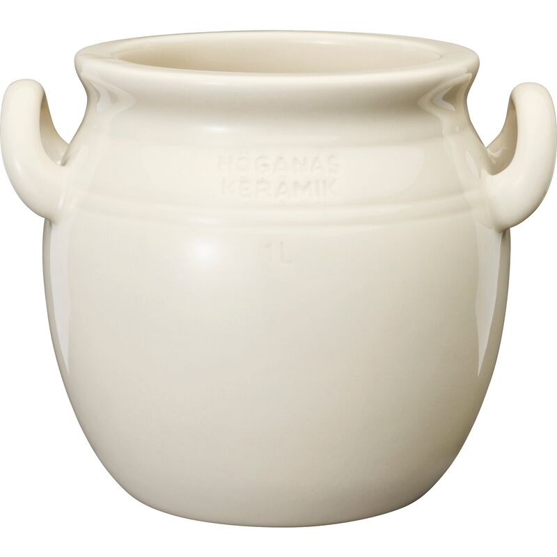 Krus, 1 liter, stentøj, sand