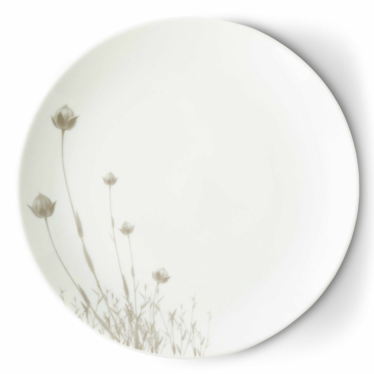 Linen assiett 21 cm, linblomst