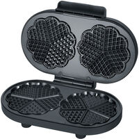 WA 2118 dubbelt våffeljärn, svart