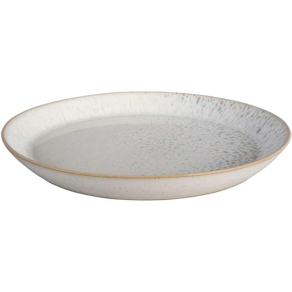 Kiln tallrik medium, vit/grå