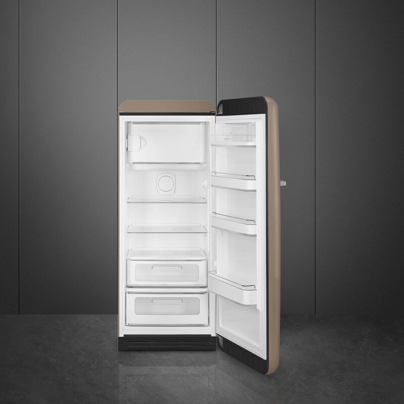 Smeg FAB28RDTP6 Køleskab Med Fryser 153cm Højrehængt Taupe
