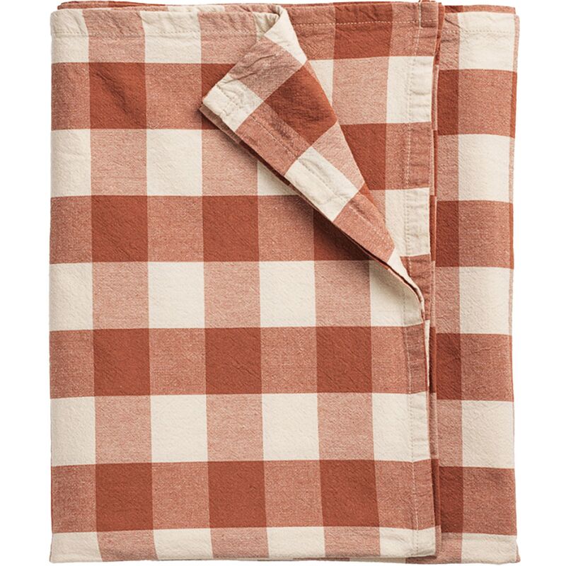 Bertel bordduk 180x145 cm, brun/aprikot