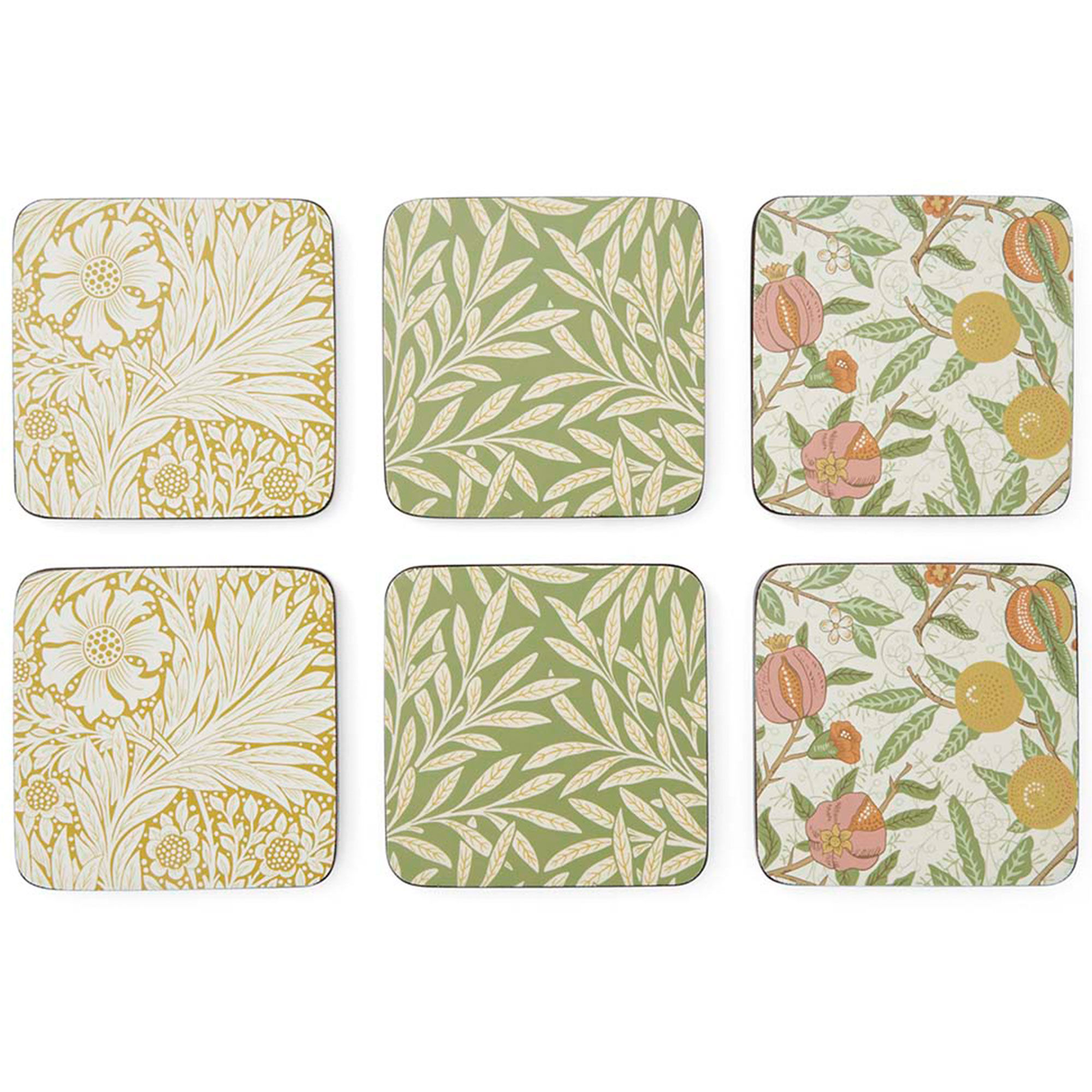 Spode Morris & Co Simply Mixed glasunderlägg 6-pack