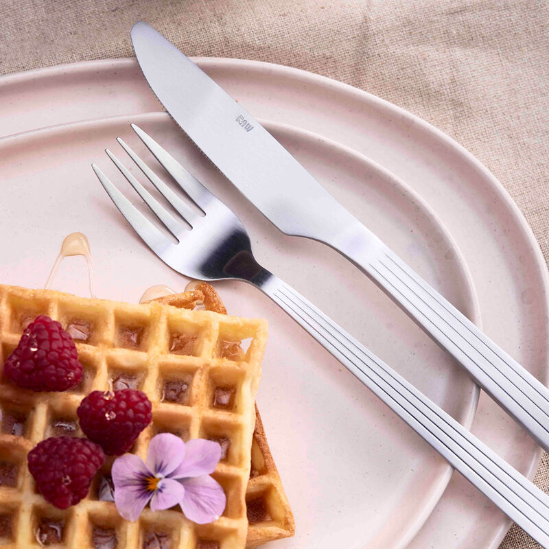 Raw ruokailuvälinesarja 60 osaa, matta teräs