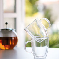 BISTRO Dubbelväggad mugg m. handtag, 2 st. - 0,45 l