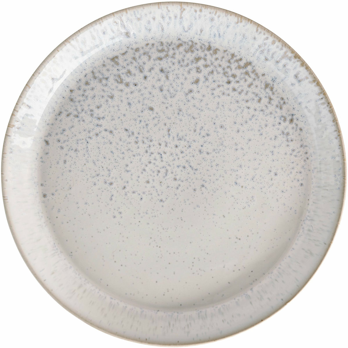 Kiln tallrik medium, vit/grå