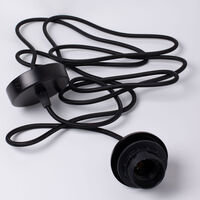 E27 taksladd 3 m, svart