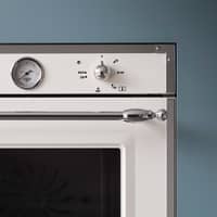 F609HEREKT Heritage inbyggd ugn cremevit/krom 60 cm. 