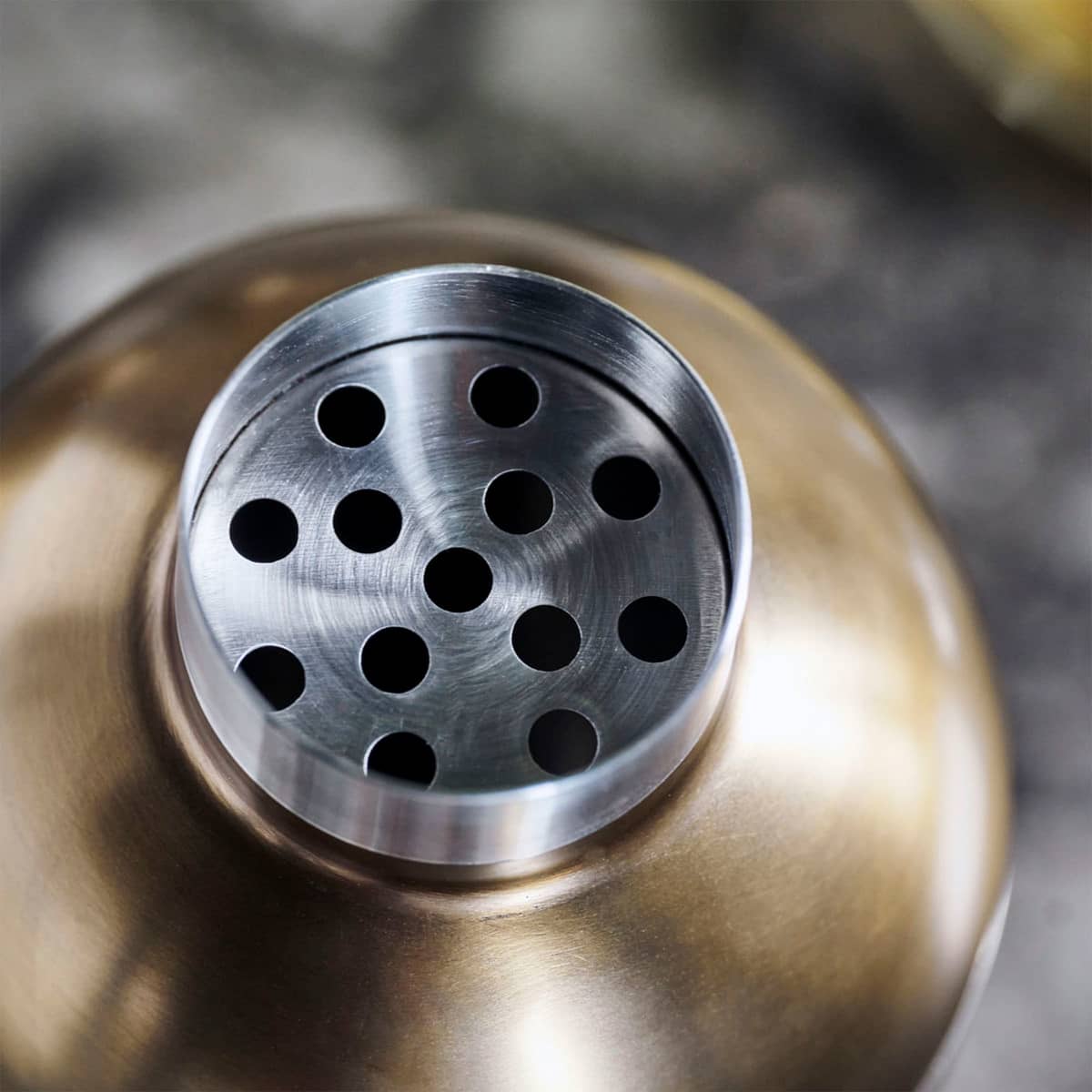 Baar cocktailshaker 750 ml, antik mässing