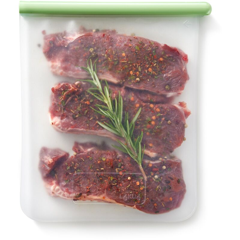 Återanvändningsbar kyl & fryspåse silikon, large