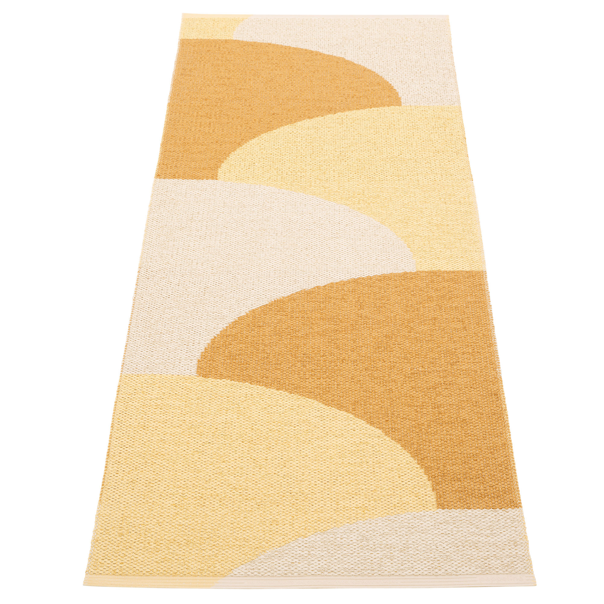 Pappelina Hill Tæppe 70×180 cm, creme/lysgul/okker