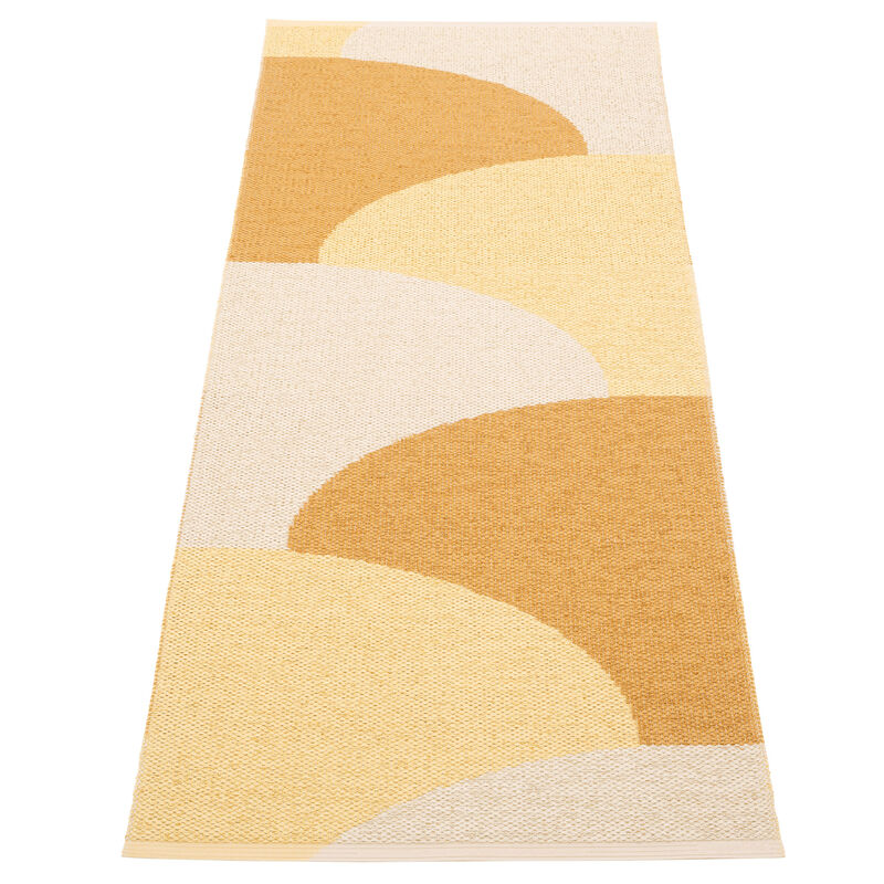 Pappelina Hill Tæppe 70x180 cm, creme/lysgul/okker