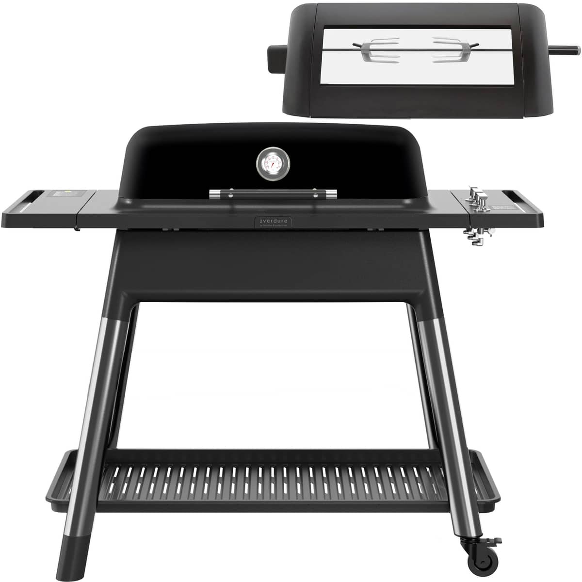 Furnace gasgrill + rottiseri, mat sort