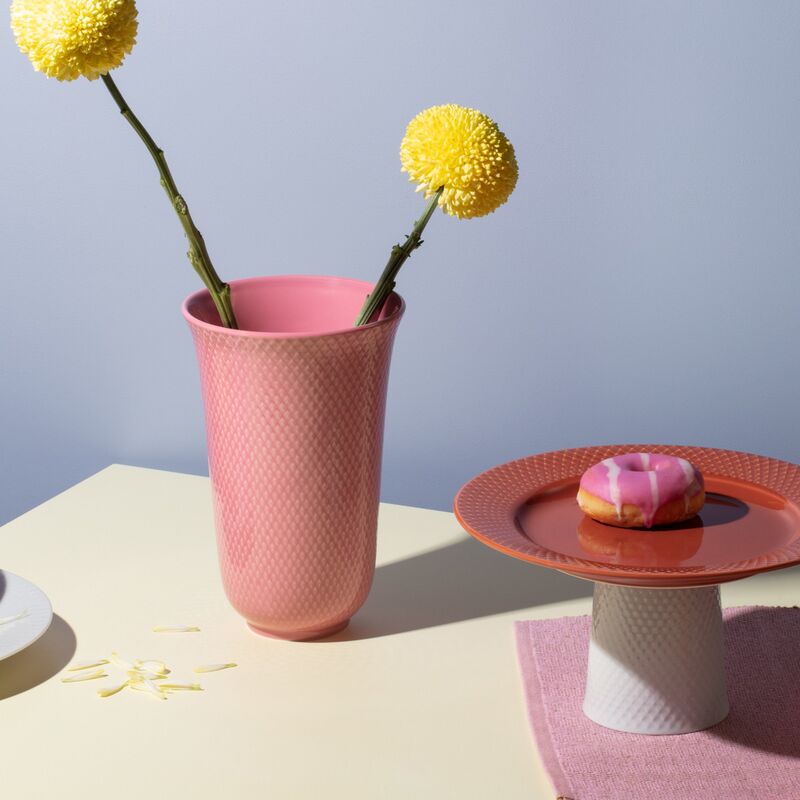 Rhombe Color maljakko, 20 cm, rosa