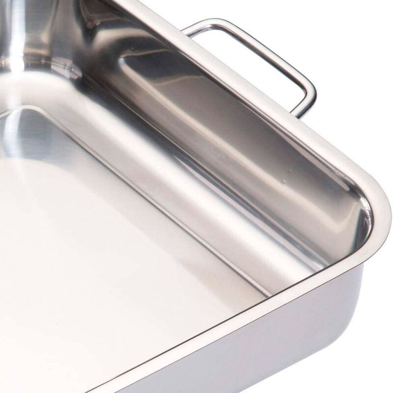 Heavy Duty ovnfast fad 37 x 27 cm, rustfrit stål