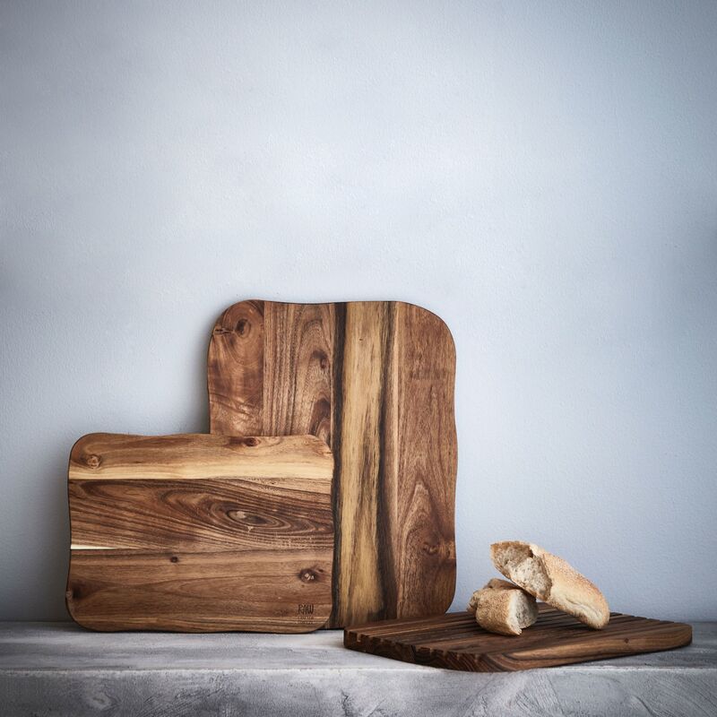 RAW Skjærebrett Teak 40x30x2 cm