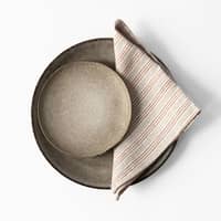 Lautasliina 45x45 cm, hazelnut stripe