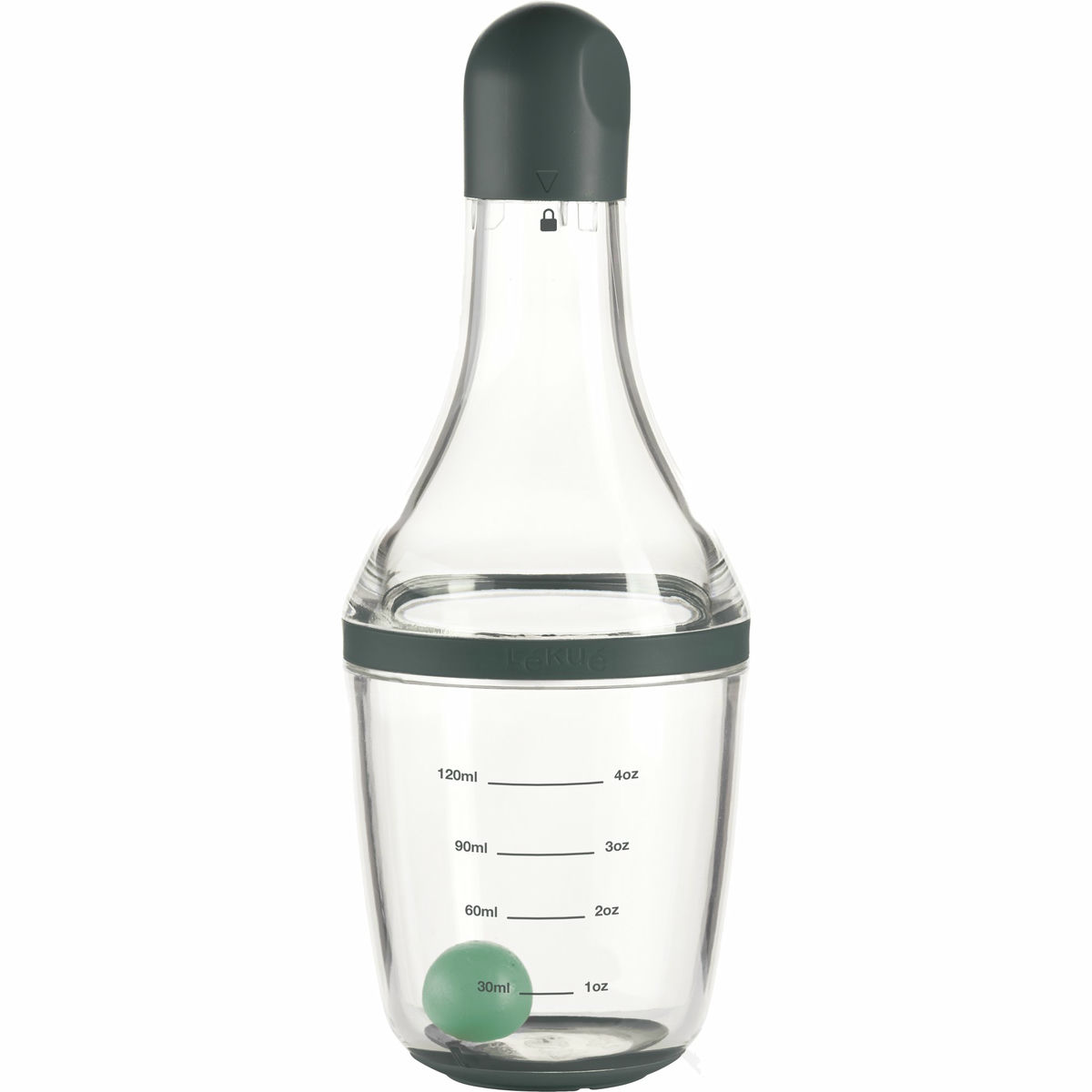 Dressing Shaker 180 ml, läpinäkyvä/harmaa