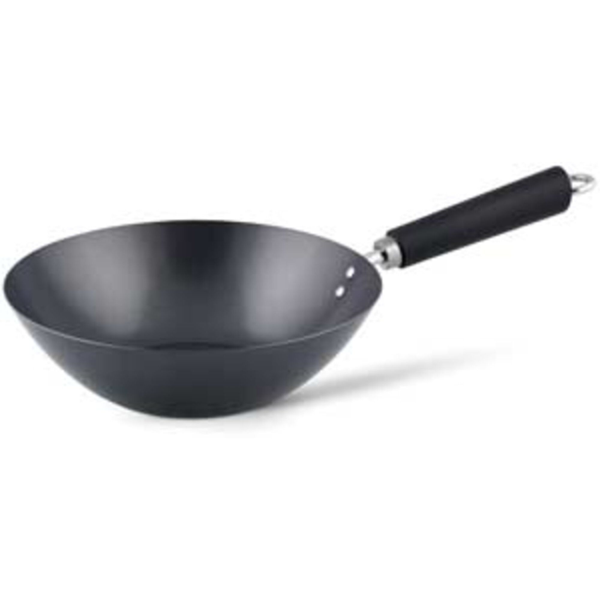 Ken Hom Excellence, Rund, Wok-/stekepanne, Svart, Kull stål, 1,5 mm, Keramisk, Gass, Halogen, Induksjon
