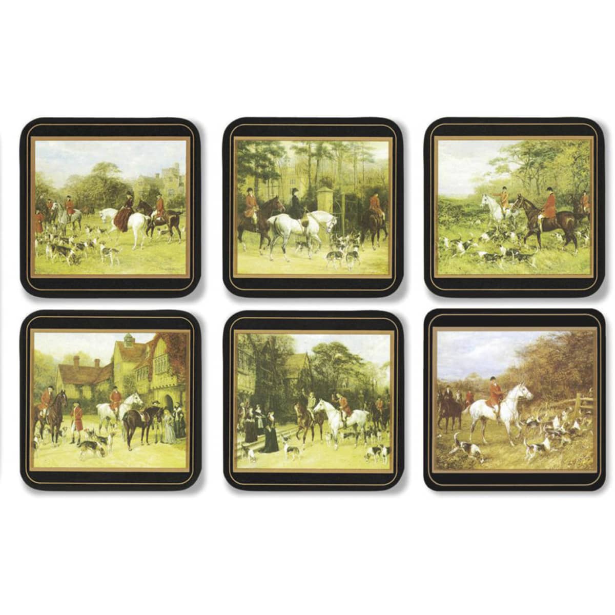Tally Ho Glasunderlägg 6-pack