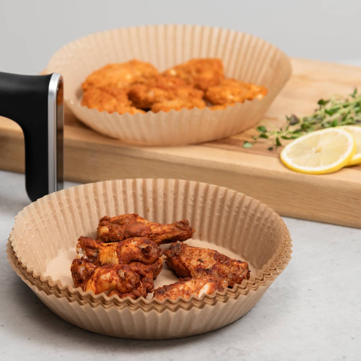 Bakepapir til airfryer 20x16 cm, 50 stk