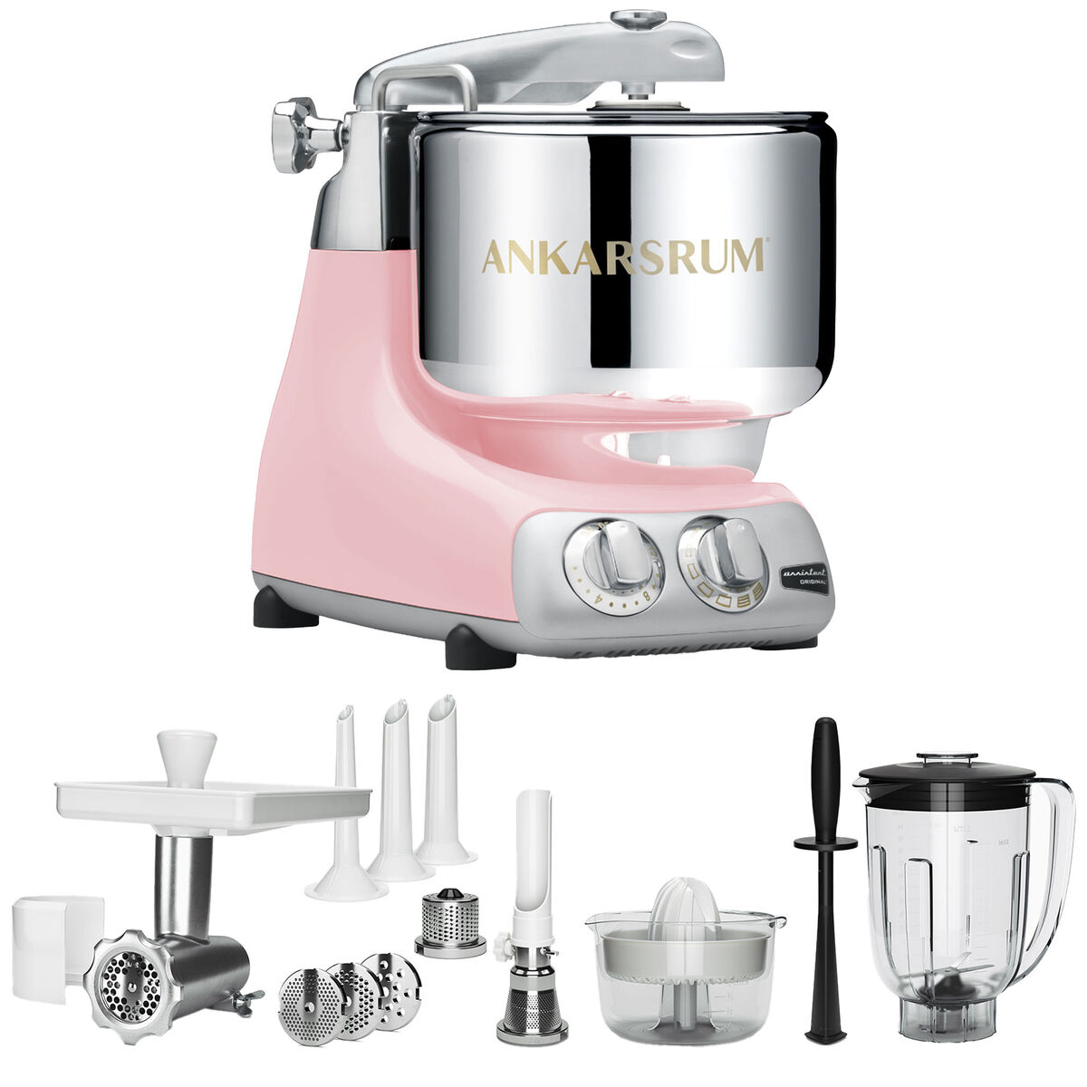 Ankarsrum Assistent Original AKM6230 Cloudy Pink + Deluxepaket