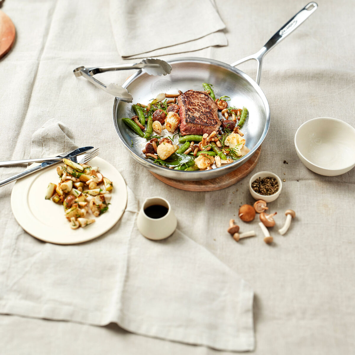 Multiline 7 paistinpannu 20 cm, ruostumatonta terästä