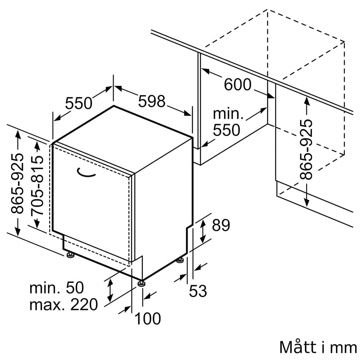 SX73EX02CE iQ300 integroitu astianpesukone