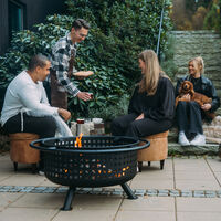 Eldstad stor med gnistskydd   