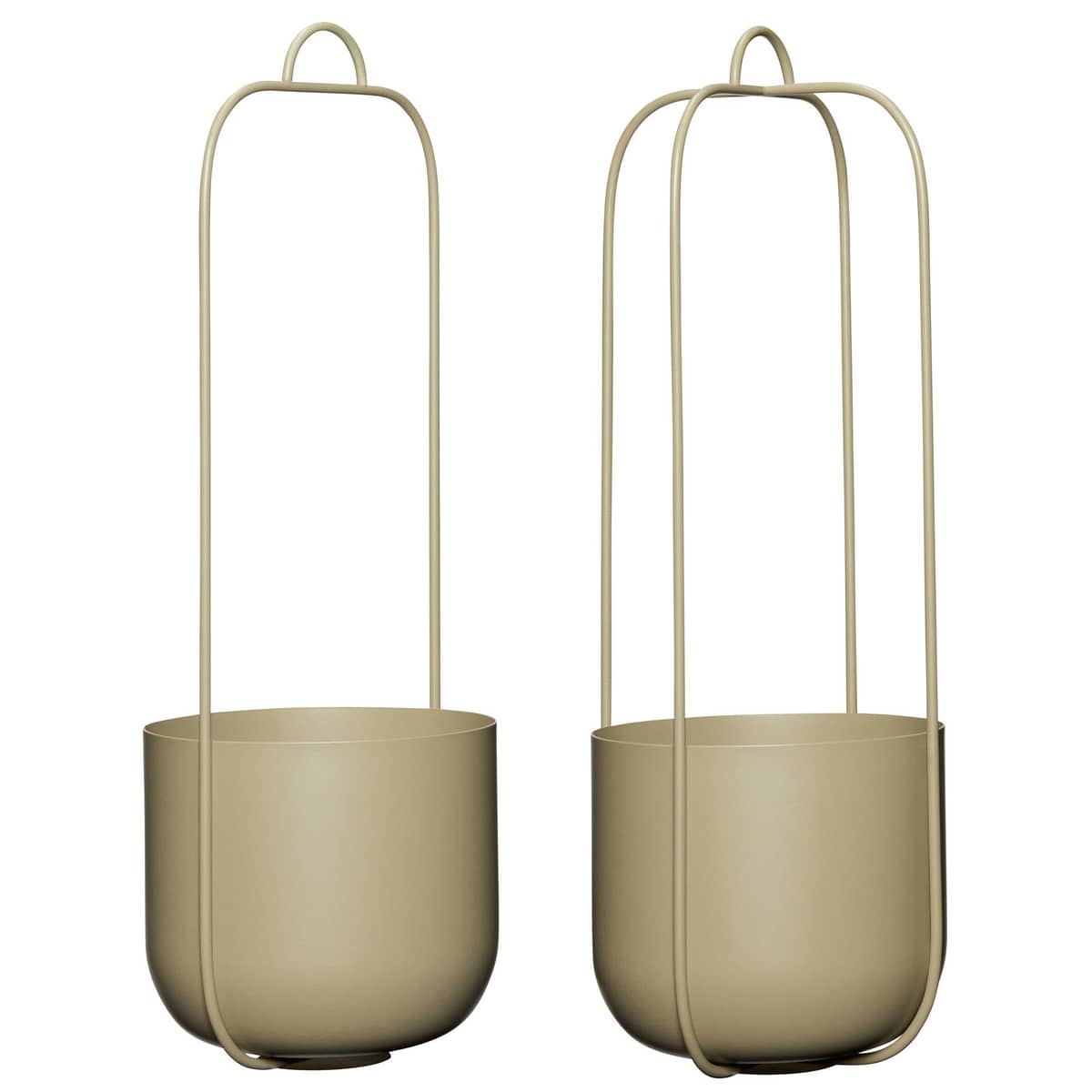 Lotus hängande blomkruka 2-pack, khaki